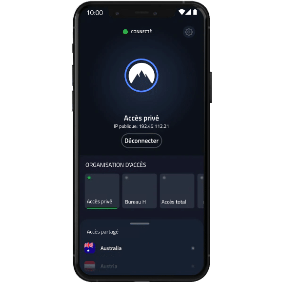 Nordvpn aplicacion encriptada pantalla conectado frances Nordvpn aplicacion encriptada pantalla conectado frances